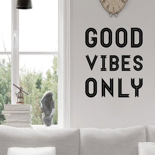 Beauty Good vibes only Vinyl Self Adhesive Wallpaper For Living Room Kids Room Wall Art MURAL Drop Shipping