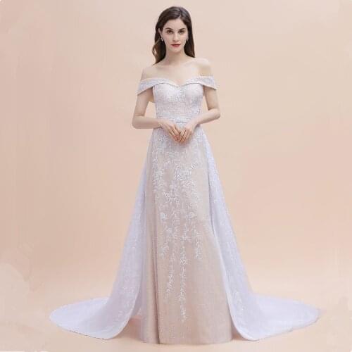 Romantic Mermaid Lace Detachable Train Wedding Dress 2021 Sexy Open Back Cap Sleeve Bridal Gowns Robe de Mariee