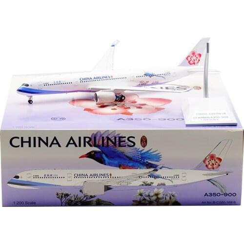 1:200 China Airline airplane A350 B-18908 model with base landing gear alloy Kids aircraft plane toy collection