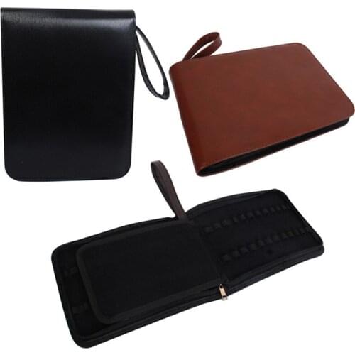 High quality zippered Crocodile Pattern leather high-capacity pencil bags for ballpoint pen / functional pen collect set for gif