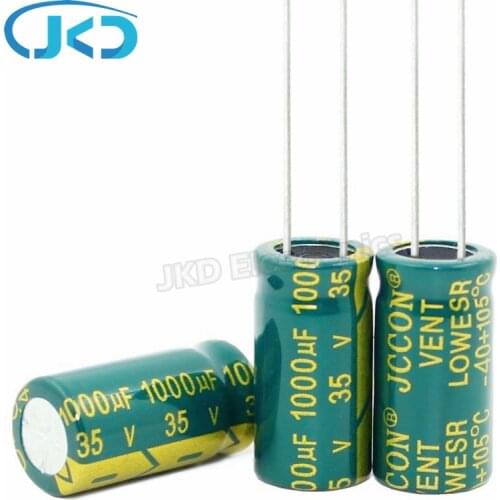 10pcs 35V 1000UF 10*20mm 13*20mm 13*17mm aluminum electrolytic capacitor 1000uf 35V 20% high frequency electrolytic capacitor