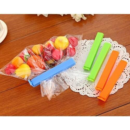1000 pcs/Lot free shipping Colored Plastic Bag clip Plus size Sealer up for food flavoring trash pack Kitchen accessories