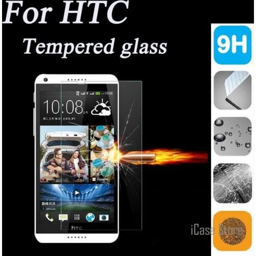 2.5D 9H Screen Protector Tempered Glass For HTC Desire 816 820 826 E8 E9 One M8 M9 M10 Max X9 X9u Cover Case Protective Film