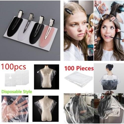 200Pcs Disposable Hair Cutting Cape Unisex Hair Cut Hairdresser Barber Capes