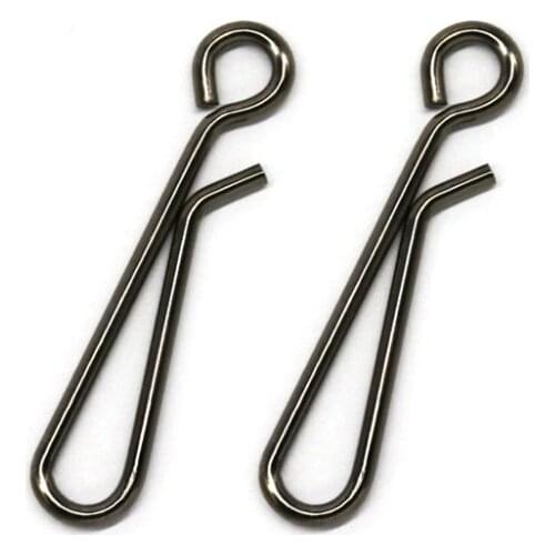 50Pcs/Lot Stainless Steel Hanging Snap Tackle Tools connector fishing swivels Accessories tackle fishhooks 0# 1# 2# 3# 4# 5# 6