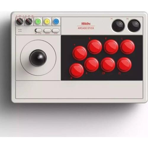 8BitDo Arcade Stick V3 Wireless Bluetooth Joystick with 2.4G Receiver for Window Switch Customize Button Mapping / Create Macros