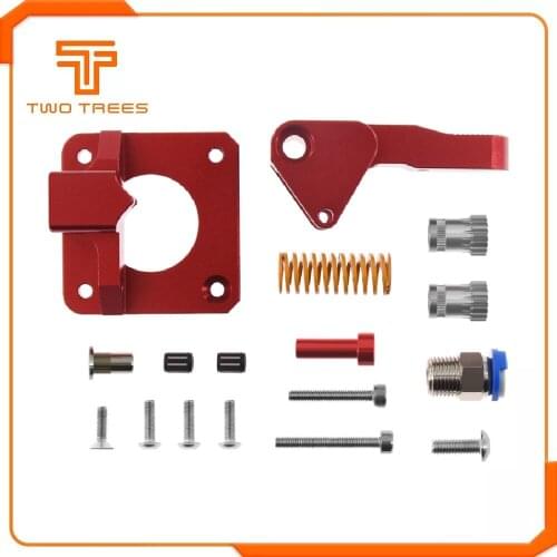 Aluminum Upgrade Dual Gear Mk8 Extruder 3D Printer Drive Feed Double Pulley For Extruder Ender 3 CR10 CR-10S PRO RepRap 1.75mm