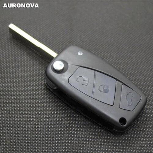 AURONOVA New Replace Folding Key Shell for Fiat Bravo Punto Speedgear 3 Buttons Remote Car Key Case