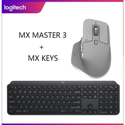 Logitech MX keys wireless bluetooth keyboard MX Master3 wireless bluetooth charging computer office high-end mouse Set meal