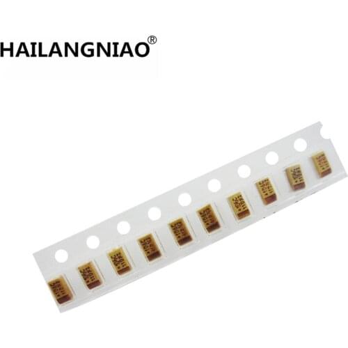 100PCS 16V 10UF A 3216 10uF/16V SMT-A 3216-18 Chip Tantalum capacitor C106 SMD 16V 10UF