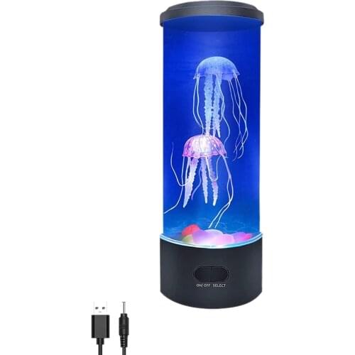 Lava Lamp,3D Lifelike Jellyfish Aquarium Tank Table Lamp, Futuristic Decor Mood Lamp for Room Mood Light for Relax