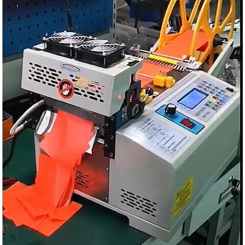 Computer tape cutting machine Automatic heating and cooling Velcro Elastic band Webbing Eager machine Cut zipper mask ear rope