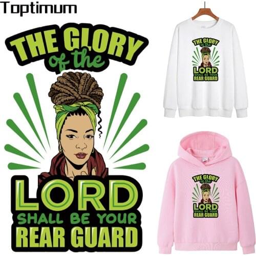 Pray Girl Iron-On Transfer Print-On Women T-shirt Lord of the Patches Sticker for Fabric Clothes Beautiful Girl Thermal Patches