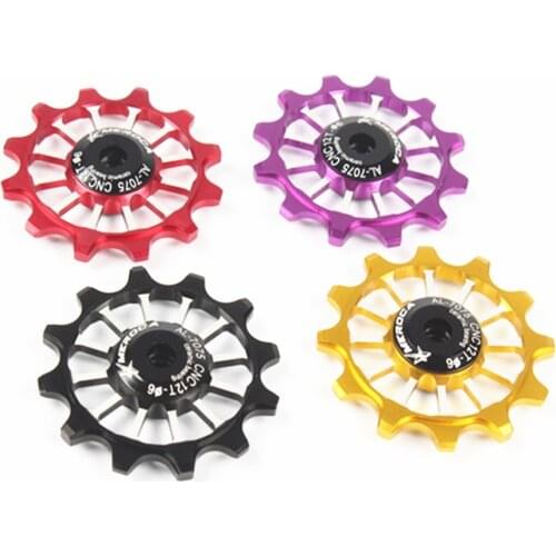 MTB Mountain Road Folding Bike Ceramics 12T Rear Pulley Jockey Roller Derailleur Ceramic Bearing Gear Alloy 11S Guide Roller