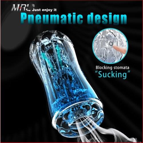 Soft Pussy Sex Toys Transparent Vagina Male Masturbator Cup Adult Endurance Exercise Sex Products Vacuum Pocket Cup for Men