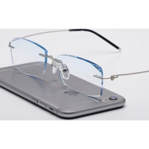 Ultra-light New Non-screw Eight-hole Glasses Frame Frame Frame Frame Diamond Male Version of Korean Glasses
