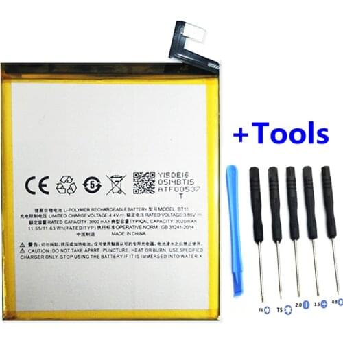 New 3020mAh BT15 Battery for Meizu M3 M3S / M3S mini Y685Q M688Q M688C M688M M688U phone BT68