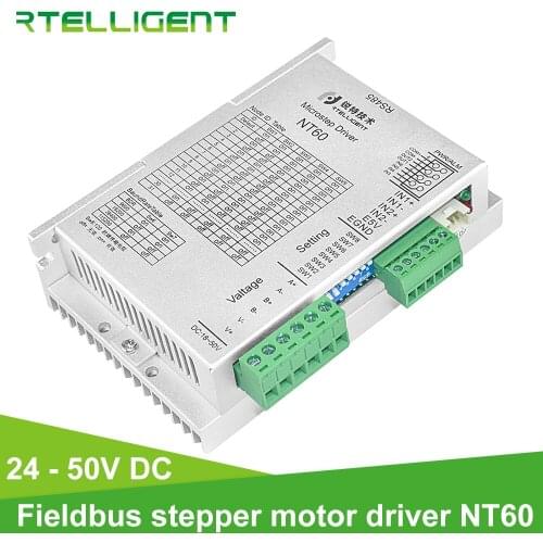 Rtelligent Nema 23 3N.M Stepper Motor with Encoder Nema 23 RS485 Network Modbus Stepper Motor Driver Easy Servo Driver