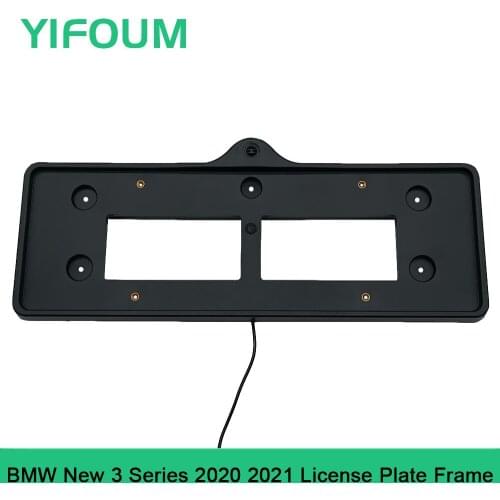 YIFOUM HD Car Front View Parking Night Vision Positive Waterproof Logo Camera For BMW New 3 Series 2020 2021 License Plate Frame