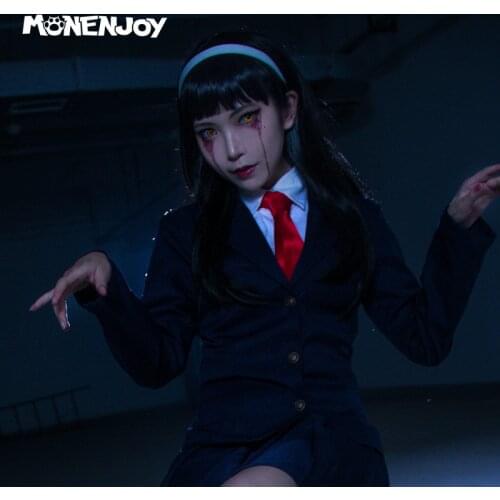 Monenjoy Identity V The Dream Witch Cosplay Wig Skin Kawakami Tomie Black Cos Hair