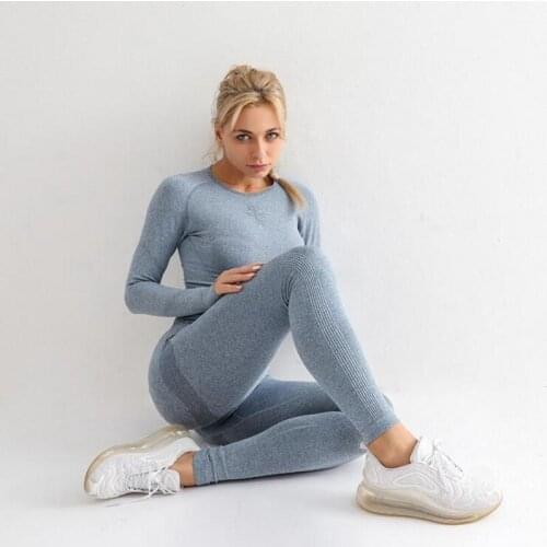 Yoga Clothing Set Sports Suit Women Sportswear Sports Outfit Fitness Set Athletic Wear Gym Seamless Workout Clothes For Women