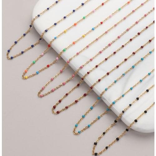 1PC Alloy Bohemia Bracelets Women Fashion Tone Beaded Chain Bracelet Gold Color Enamel Satellite Beads Bracelet Jewelry Gifts