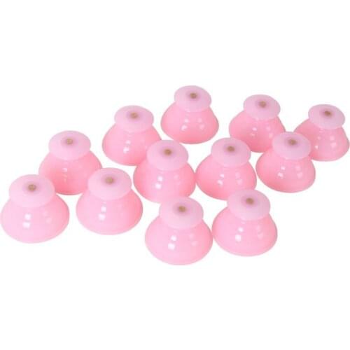 12pc Pink Family Body Massage Helper Anti Cellulite Vacuum Silicone Cupping Cups Health Care Tool soft silica gel cupping device