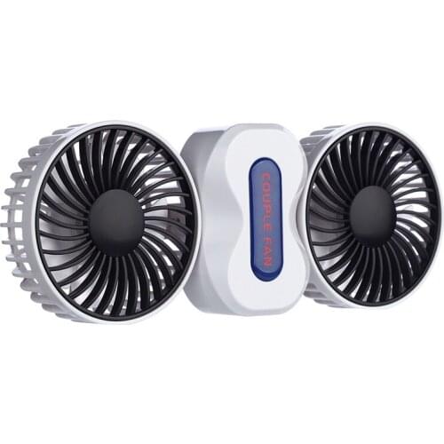2 Motors Summer Couples Air Conditioner Fan Rechargeable Li Battery Air Conditioning Ventilador Fans Portable Mini USB Fan