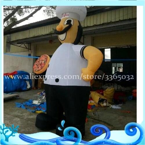 2018 fancy and lovely inflatable cartoon,inflatable advertisement chef cooker man