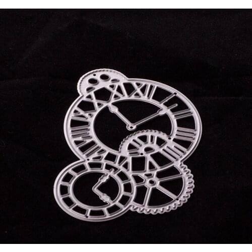 2018 New Clock Metal Cutting dies Scrapbooking DIY Album Cards Paper Die Cut Dies Metal Craft Stencils Punch Die Cutting For DIY