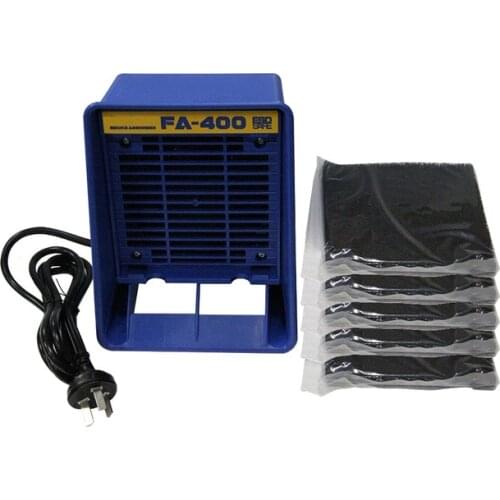 220V/110V FA-400 Solder iron Smoke Absorber ESD Fume Extractor Smoking Instrument with 5pcs free Activated Carbon Filter Sponge