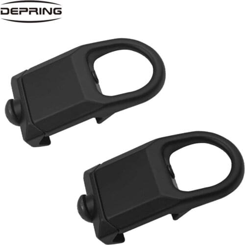 2pcs/set Steel GBB Quick Detach QD Sling Mount Plate Adapter Attachment for 20mm Picatinny Rail