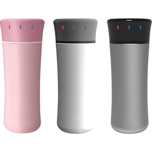 DMWD 320ML USB Water Heating Cup Bottle Mini Electric Kettle DC5V Stainless Steel Water Cup For Travel Car/ Power Bank /Computer