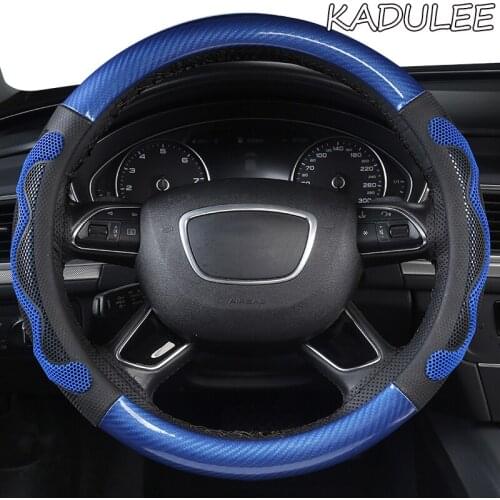 KADULEE Microfiber Leather Car Steering Wheel Cover For Mercedes Benz W204 W205 W210 W211 W212 W203 W176 CLA GLA SLC