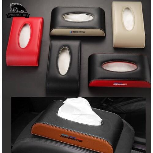 Car Tissue Box car decor Holder Auto Interior Storage Decoration Car stuff auto Armrest box Storage for BMW M E90 F10 F15 F30