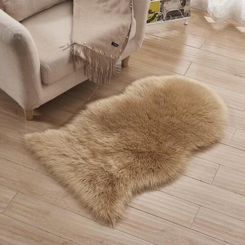 40*60 Sheepskin Carpet Lrregular Artificial Sheepskin Blanket Cold-Proof Mat Bay Window Office Chair Cushion Sofa Cushion