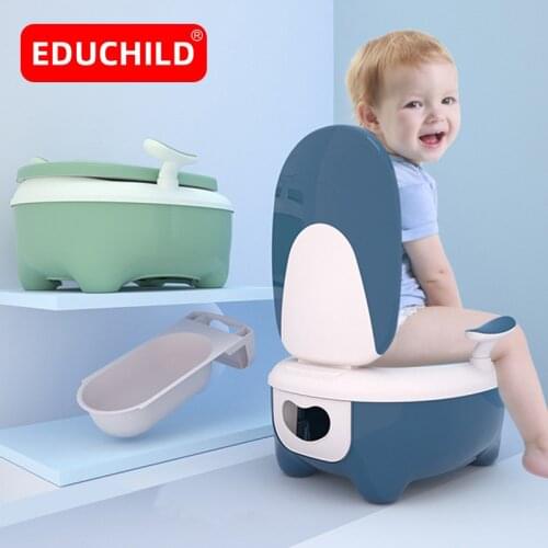 Educhild Portable Baby Potty Multifunction Kid Toilet Child Pot Training Seat Girls Boy Toilet Seat Eco-friendly Childrens Pot