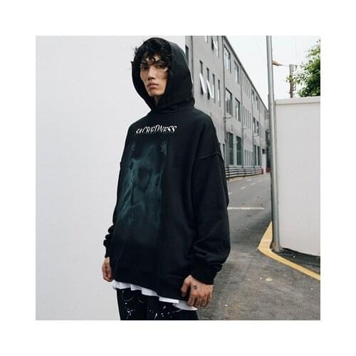 Summer Tide Brand High Street Hip-hop Asian Style Pullover Hoodie Oversize Niche Hooded Loose Casual Cotton Sweatshirt