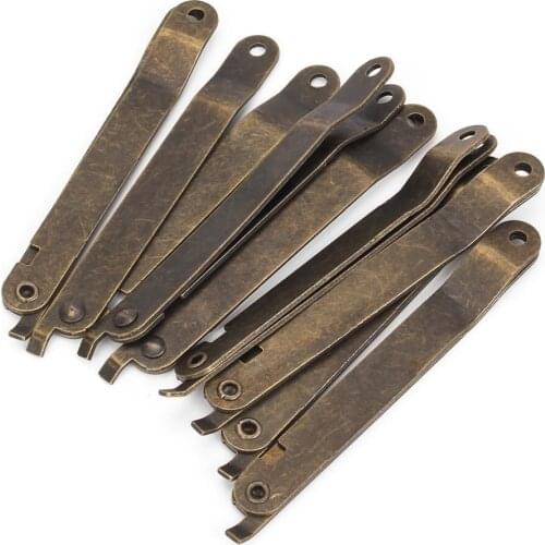 L Size Iron Decorative Furniture Lid Support Hinge Stay For Boxes Cases Display Pack Of 8