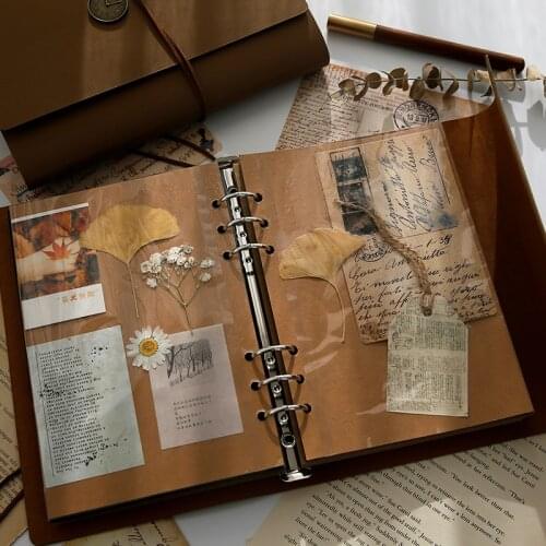 Retro Leather Artistic DIY Handmade Loose-Leaf Album Creative Paste Style Film Travel Album Journal Book