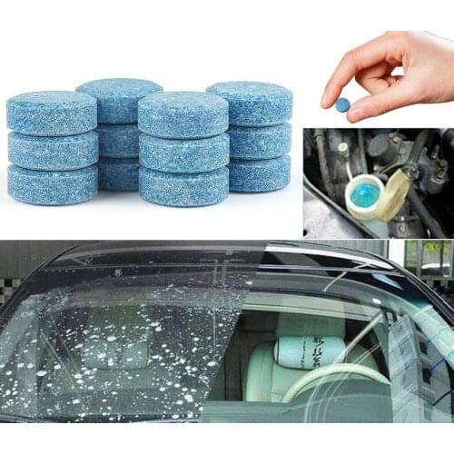 20PCS/Pack(1PCS= 4L Water)Car Windshield Wiper Glass Car Washer Auto Solid Window Cleaner Effervescent Tablets Car Accessories