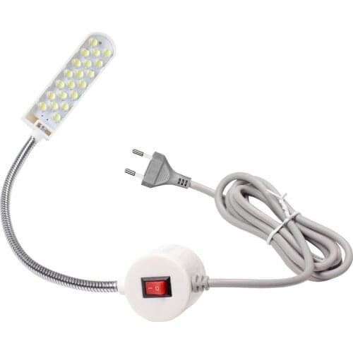 New 2W 30LED Portable Sewing Machine Light LED Night Light Magnetic Mounting Base Gooseneck Lamp for All Sewing Machine Lighting