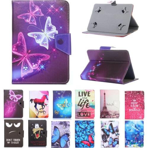Myslc Universal Cover For Digma Optima 8019N/8001M/8006S 3G/8007S 4G/8.0 3G 8 inch Tablet Printed PU Leather Stand Case