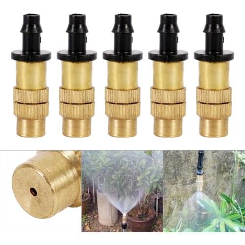 1pcs Brass Adjustable Micro Drip Irrigation Misting Brass Nozzle Garden Spray Cooling Parts