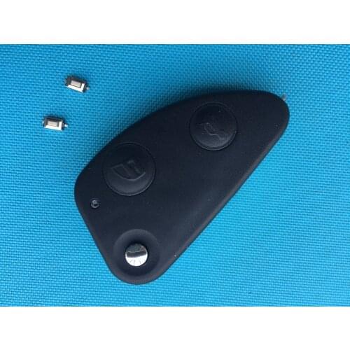 1Pc Of New Replacement Key Blank Folding For Alfa Romeo 147 156 GT 2/3 Button Flip Remote Fob Case Shell Uncut Blade No Logo Car