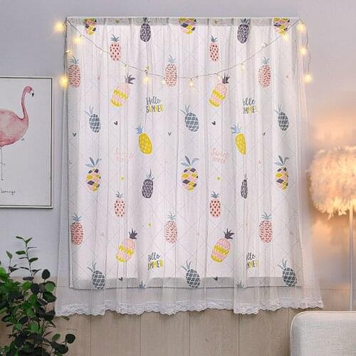 1pcs Punch-free Velcro Simple Fresh Wind Curtain Shading Bedroom Rental House Partition Simple Curtain Mosquito Curtain F8359