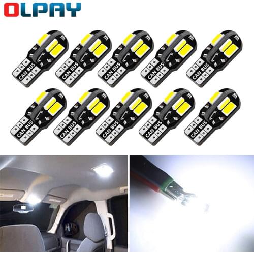 10PCS T10 Led Car Interior Bulb Canbus For VW Golf Polo Passat Scirocco Tiguan for Skoda Octavia Seat
