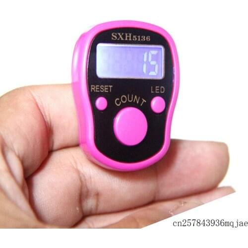 100pcs Mini Finger Counter Timer with 100 Times Alarm LCD Electronic Digital Tally Counter Timer for Sewing Knitting