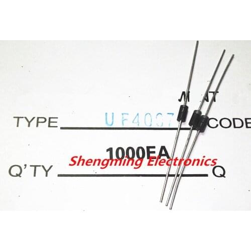 100PCS UF4007 1A 1000V Ultra fast rectifier diode