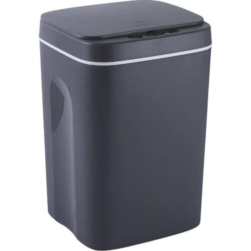 16L New Chargeable Smart Trash Can Home Automatic Inductive Motion Sensor Kitchen Bucket Garbage For Lid Silent Trash Can